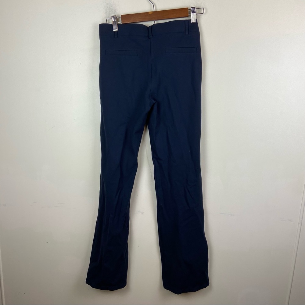 Betabrand Classic Dress Pants Yoga Pants Bootcut Navy Blue Stretch Office Work M - Picture 9 of 13
